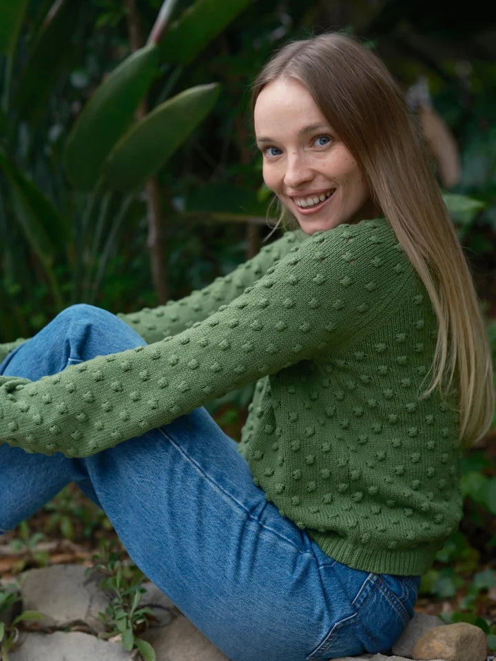 Pearl Sweater in True Green