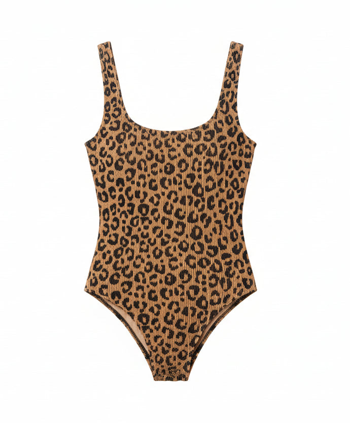 Ripple One Piece in Leopard