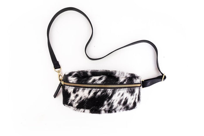 Salt + Pepper Cowhide Bum Bag