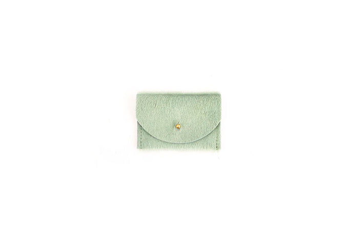 Seafoam Cowhide Cardholder