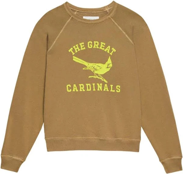 The shrunken sweatshirt in perched cardinal