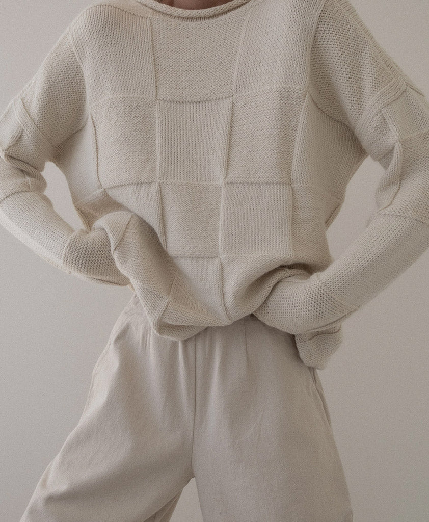 Heritage basket weave sweater