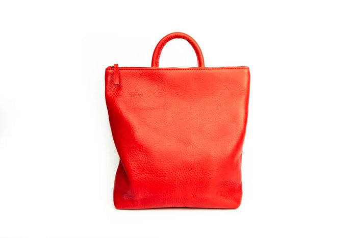 Tomato Leather Backpack