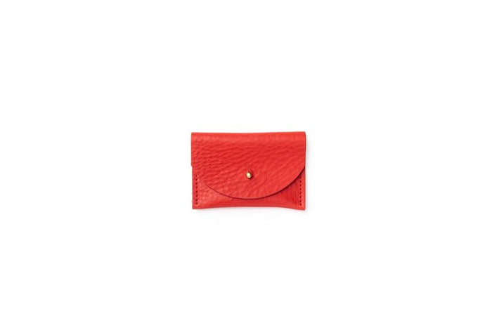 Tomato leather cardholder