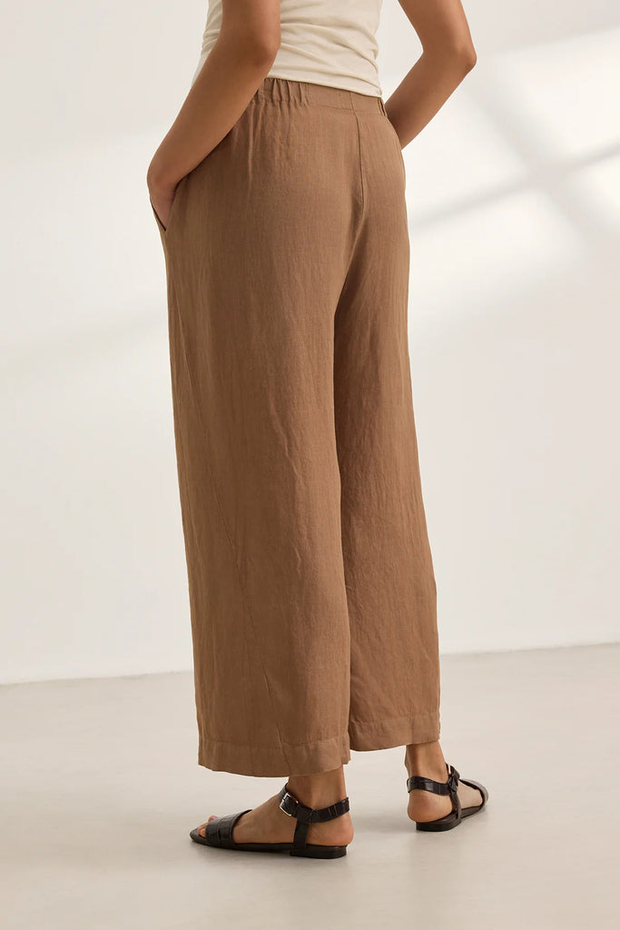 Linen LOLA pants in bark