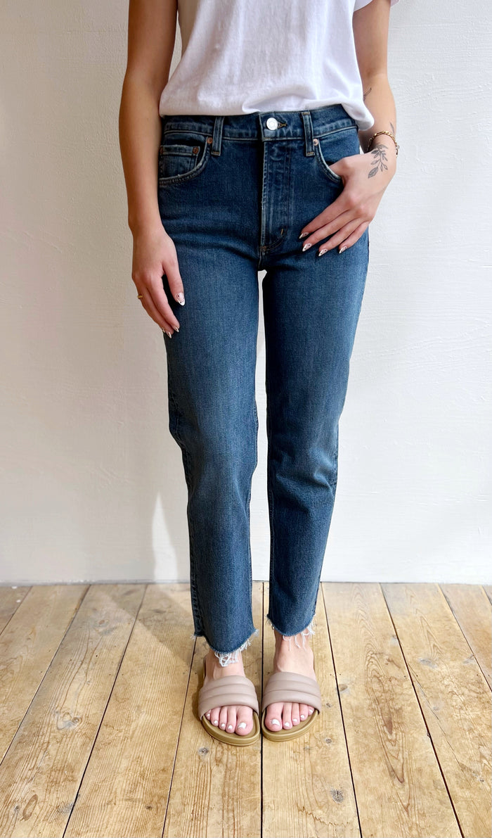 Kye mid-rise straight crop
