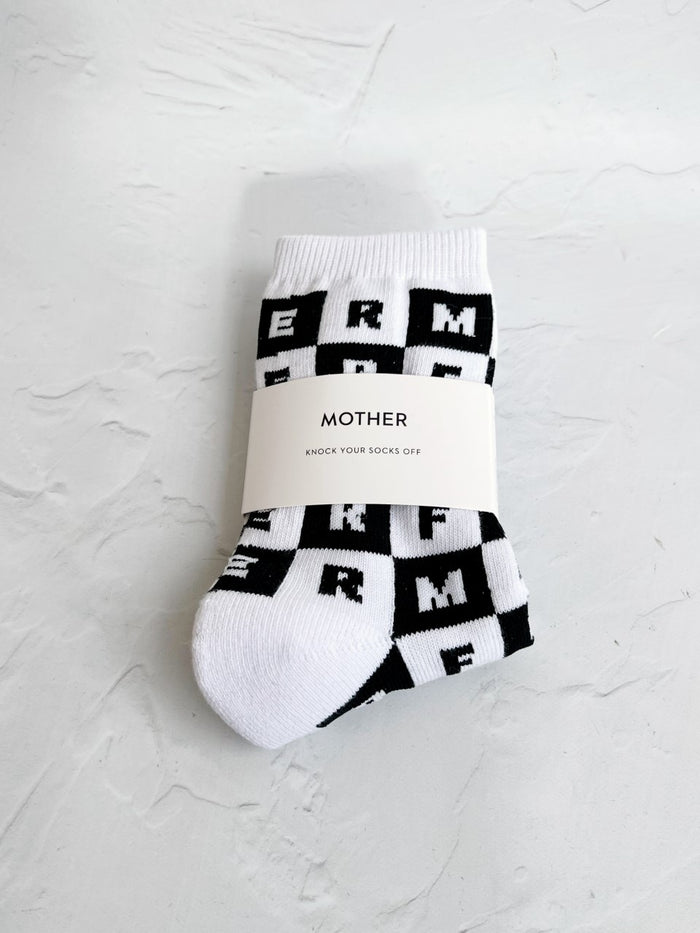 Checkered Mother Socks