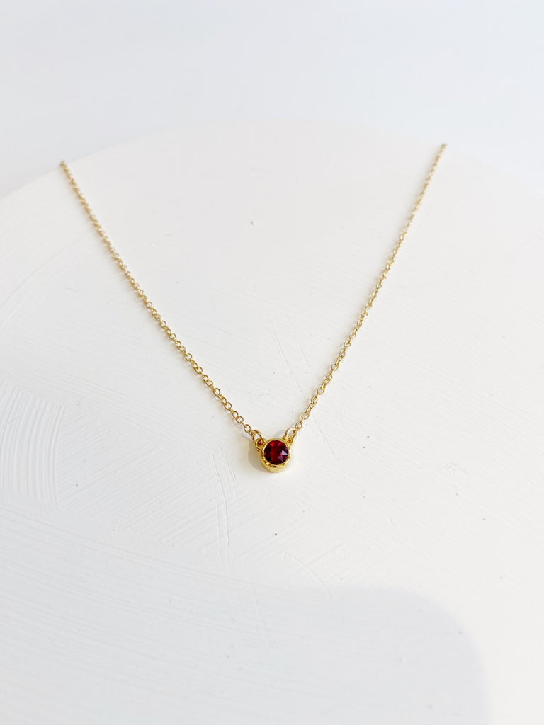 Gold Birthstone Necklaces