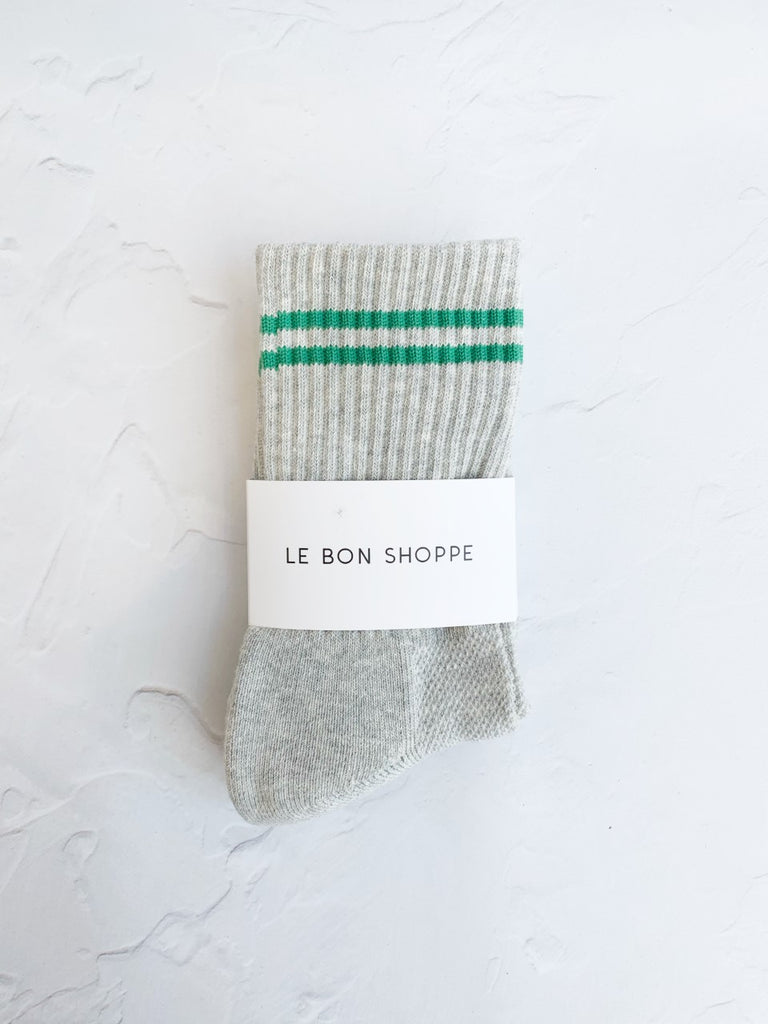 Boyfriend socks in lt. grey